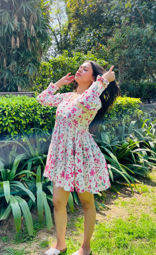 Summer Cotton Short Dress